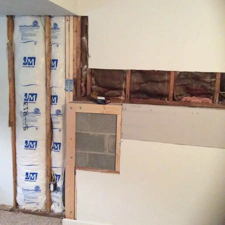 Wall insulation replacement during Contents Cleaning & Restoration in Bethel